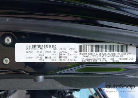 2012 Ram 1500 R/T z USA, uszkodzony, nr VIN 3C6JD6CT2CG237341